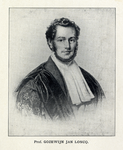 105565 Portret van prof. Gozewijn Jan Loncq, geboren 1810, hoogleraar in de geneeskunde aan de Utrechtse hogeschool ...
